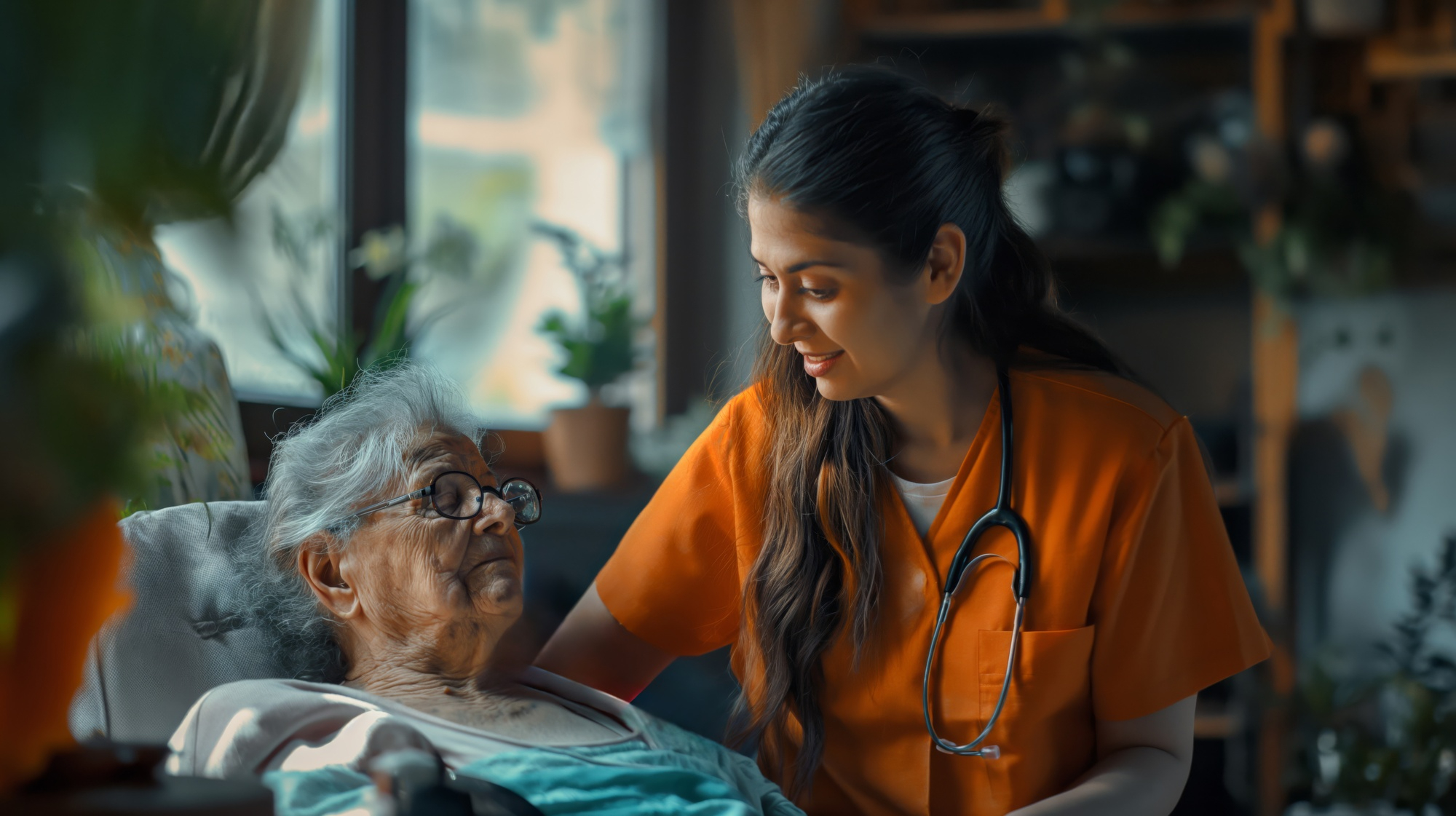 NDIS registered nurse providing personalised care to elderly participant at home Melbourne — ThriveWell Care disability and aged support services Victoria