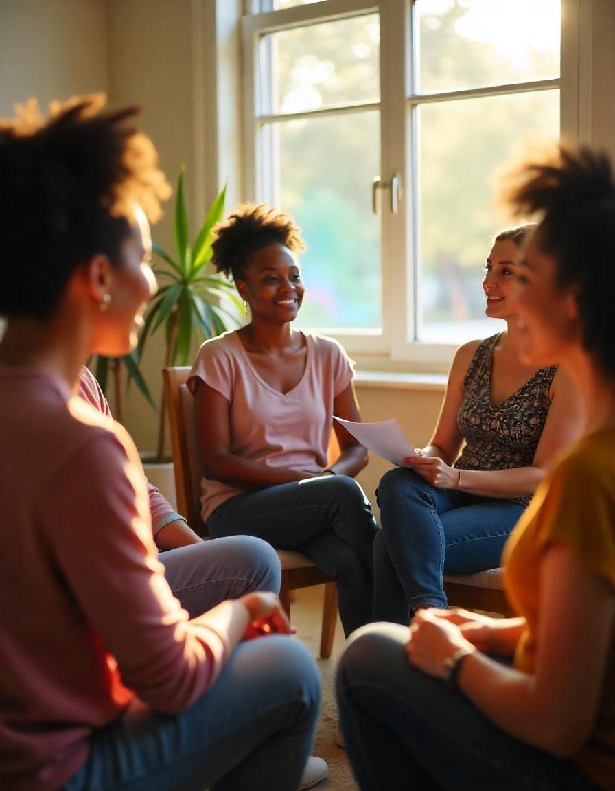 NDIS mental health residential support Melbourne, ThriveWell Care participants in peer support group session